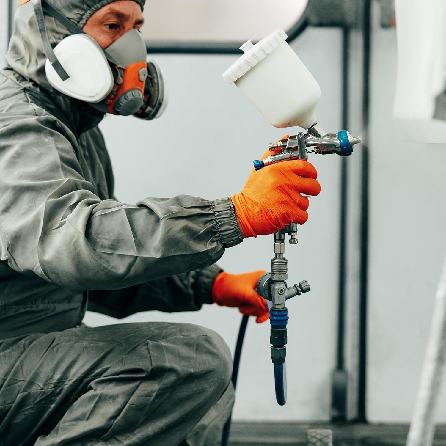 TRONEX Orange 8 Mil Disposable Nitrile Gloves, Heavy Duty, Diamond Texture, Latex & Powder-Free, Food Safe