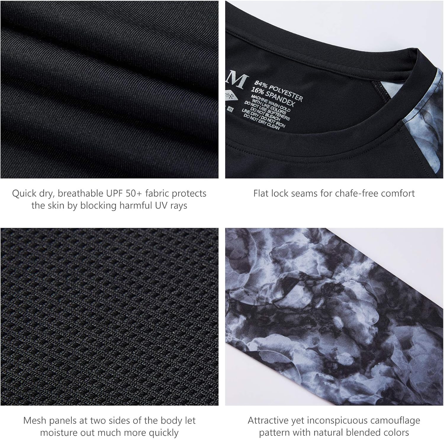 BASSDASH UPF 50 Fishing Tee for Men Camo Long Sleeve Shirt Quick Dry Sweatshirts - Image 5