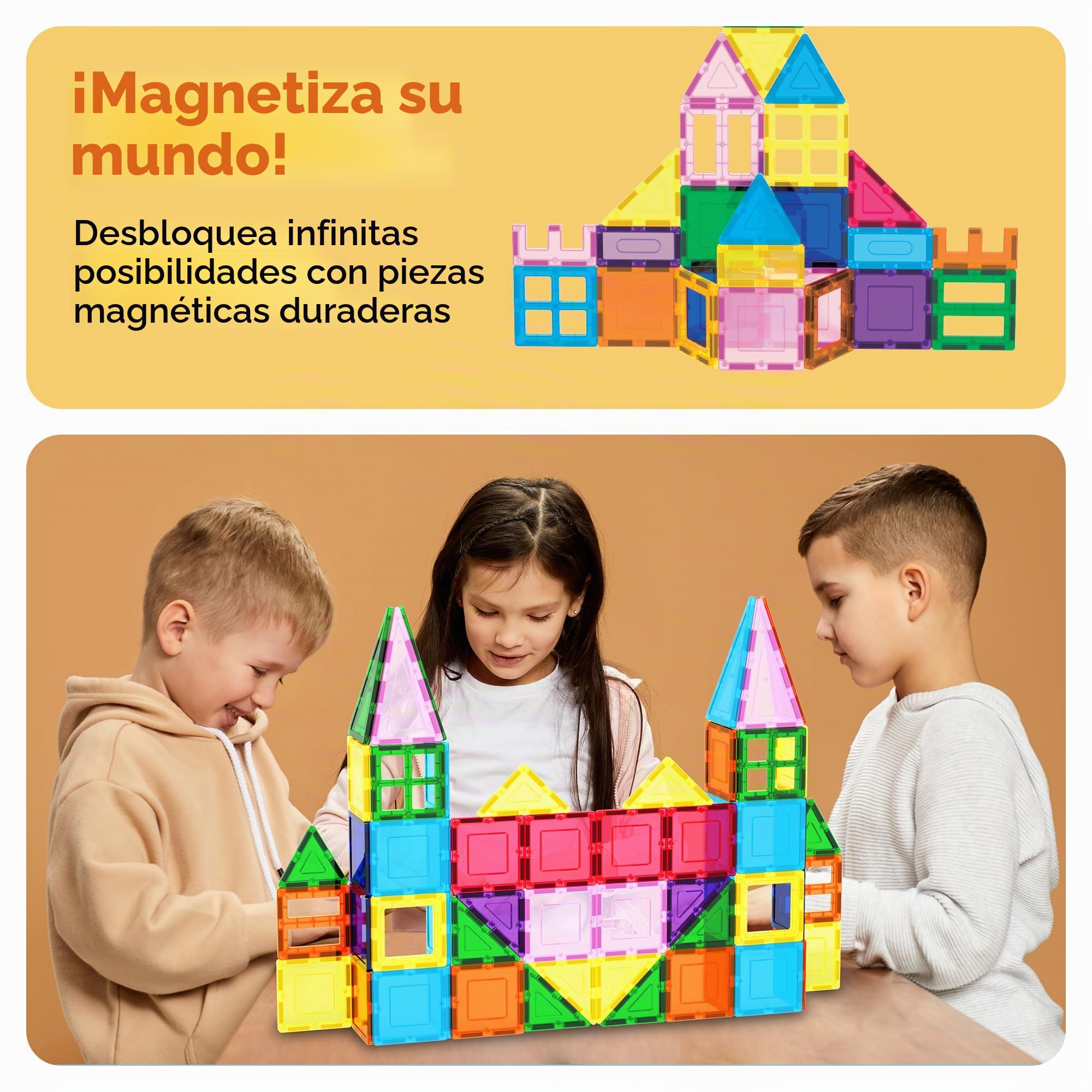 PicassoTiles Bloques de construcción magnéticos con base de coche, cordón, bolsa de transporte para almacenamiento de juguetes, bloque magnetizado para niños, juego de juguetes magnéticos STEM, a
