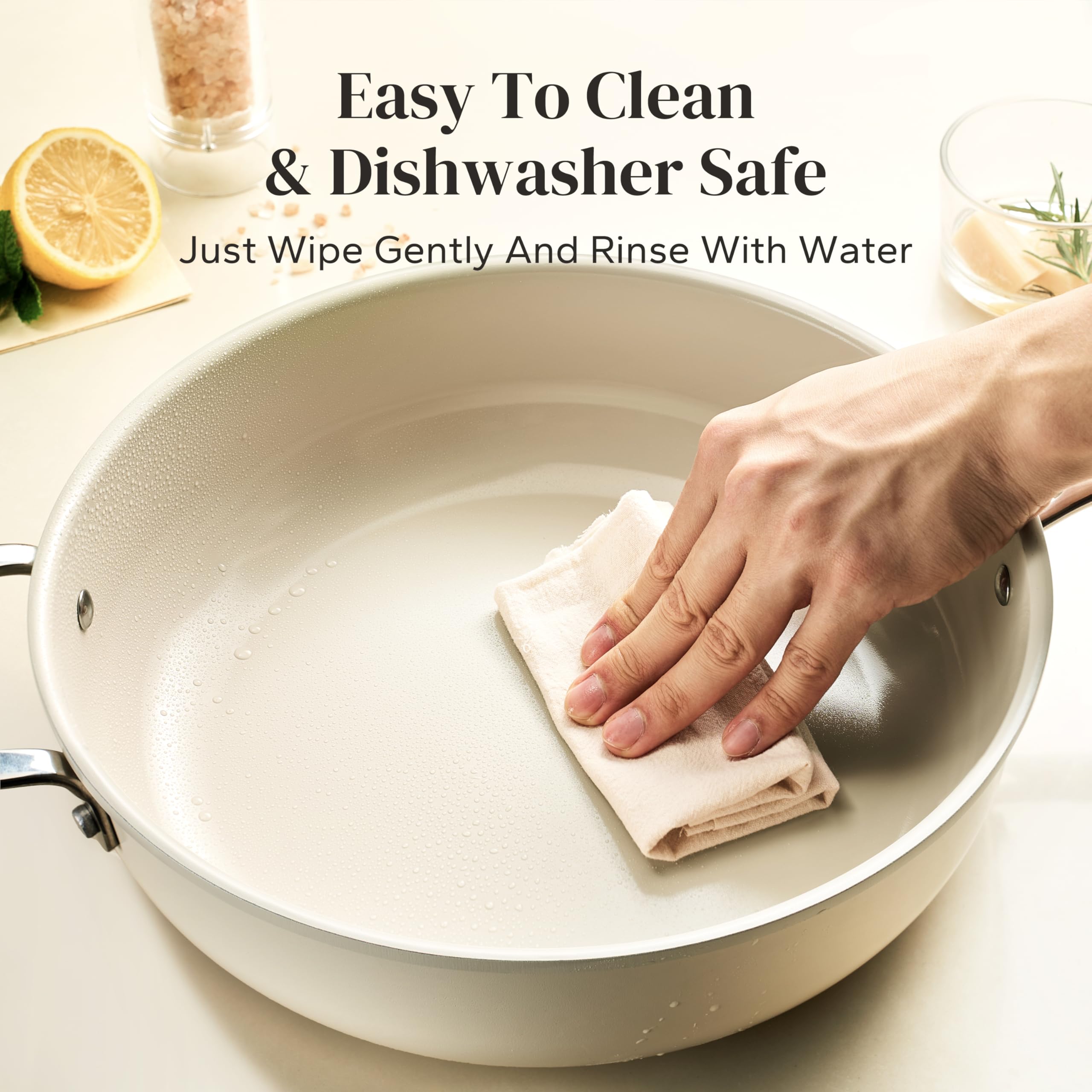 Redchef 5QT Ceramic Saute Pan - Nonstick & Easy Clean -6