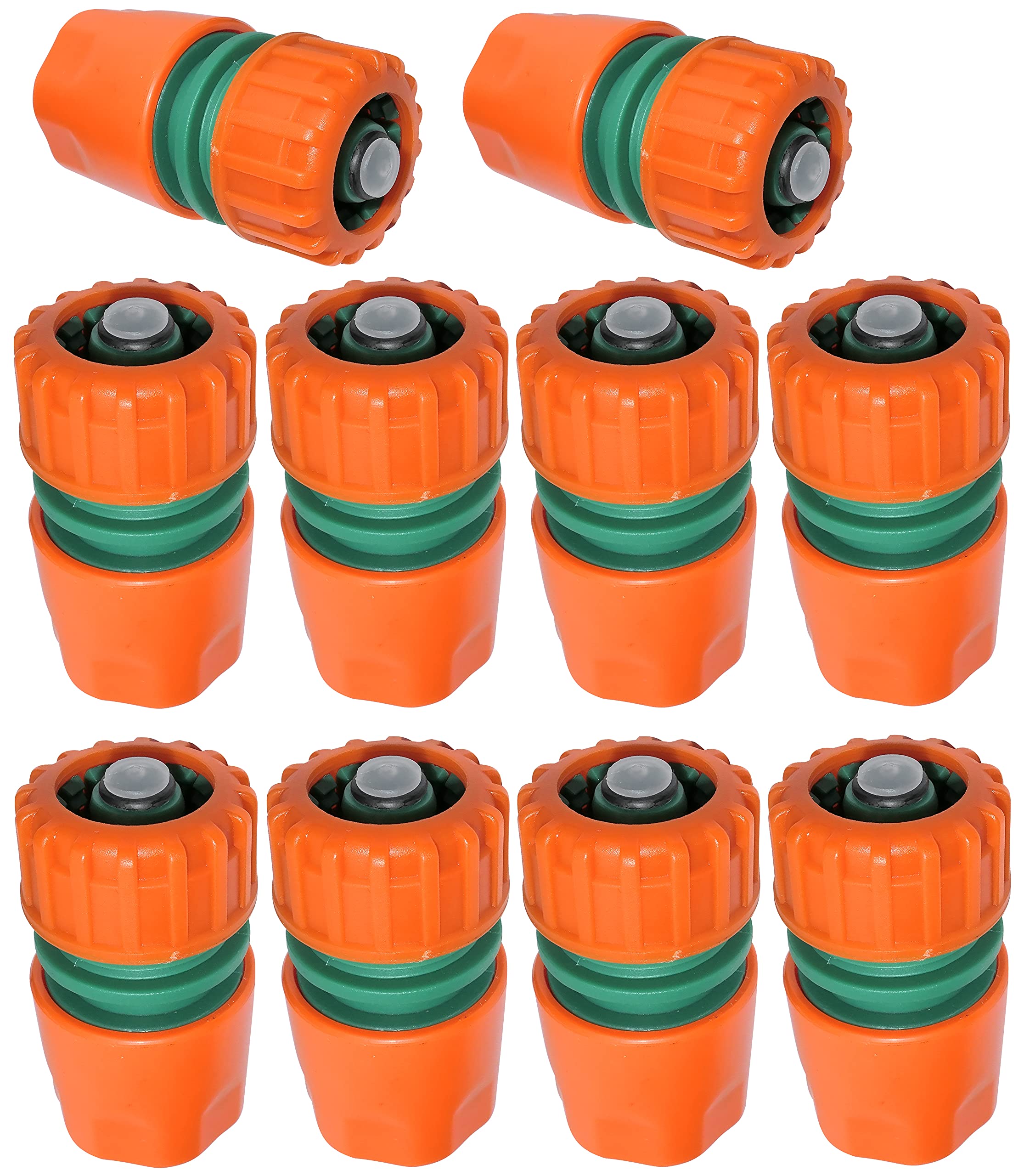 AERZETIX - Set di 10 connettori raccordo rapido maschio 3/4 per rubinetti adattatori femmina 3/4'' e 1 - filettatura interna 32mm/46mm - in plastica ABS - C48746