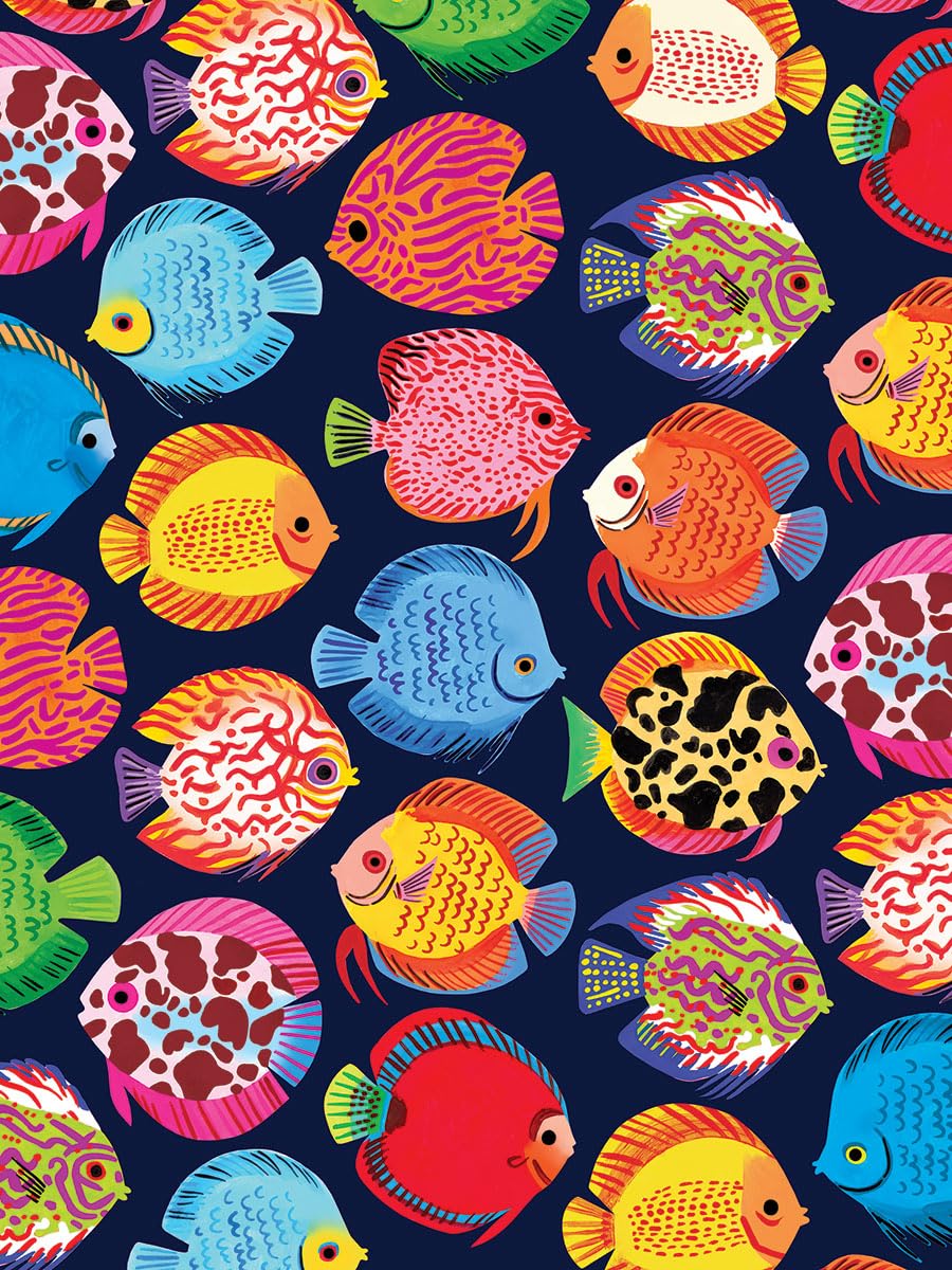 White Mountain Tropical Fish Puzzles for Adults 500 Piece Jigsaw Collage Puzzle for Families