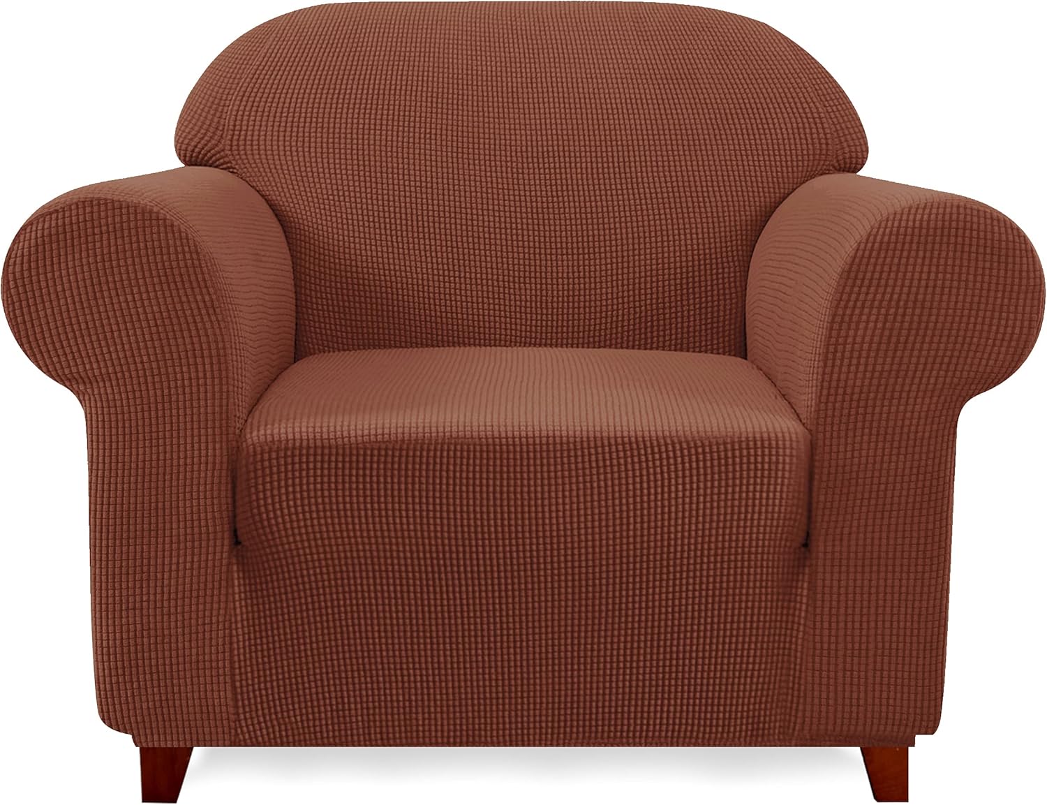 subrtex Stretch Sofa Slipcover 1 Piece Sofa Covers for 3 Cushion Couch Washable 3 Seater Sofa Slipcovers for Living Room(Brick,Large) : Home & Kitchen