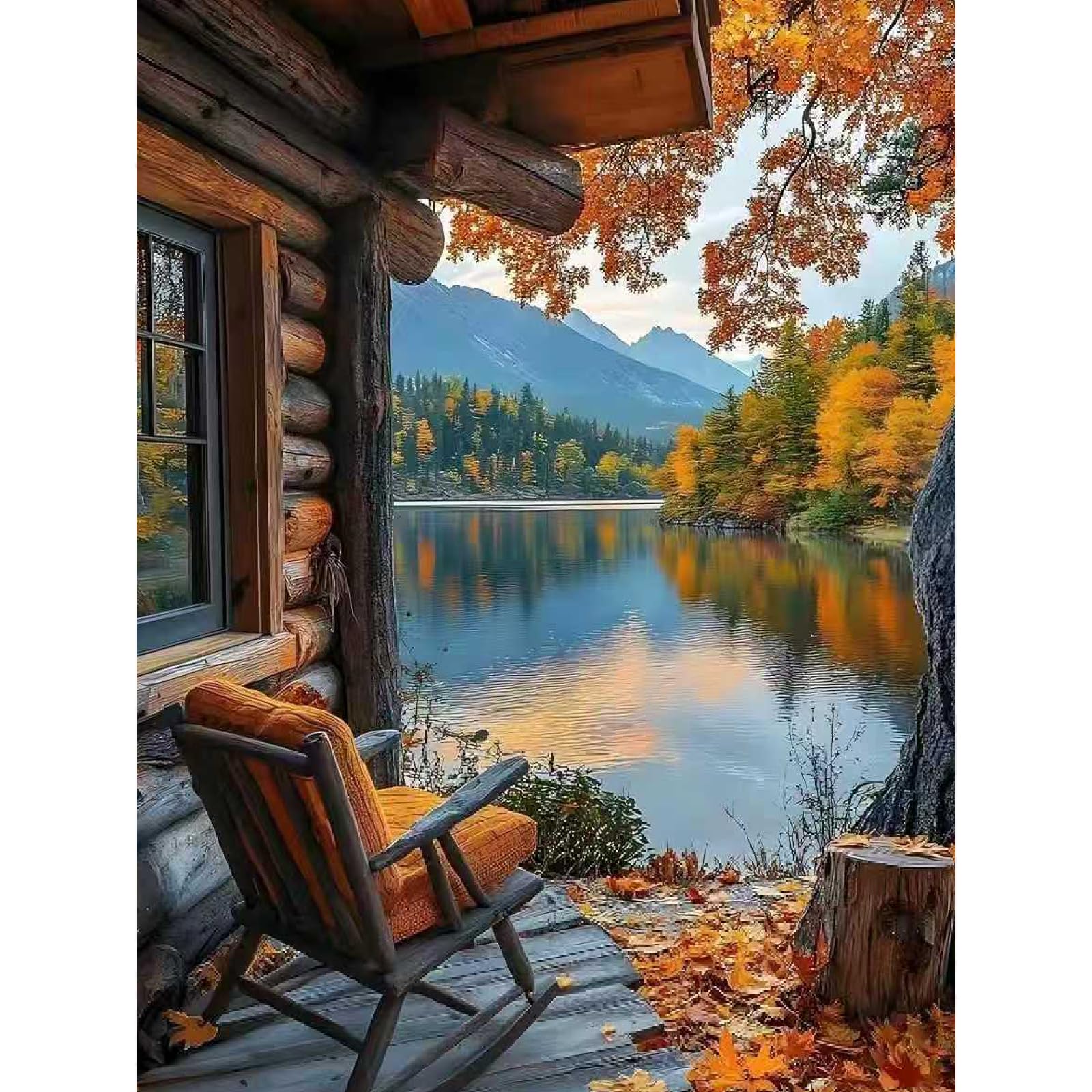 Jakener Mt6225-Uk Landscape Paint By Numbers Kit For Adults Beginner,Easy Adult Paint By Number Kits On Canvas Diy Painting For Beginners Art By Numbers For Home Wall Decor 16X20inch