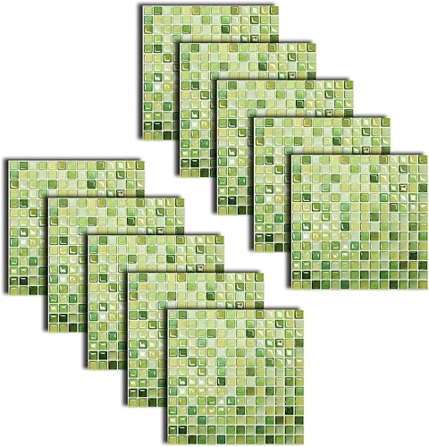 Miniatura 3 de Unidesign Beaustile - Adhesivo 3D para azulejos de mosaico 3D (10, 12.2 x 12.2 pulgadas)