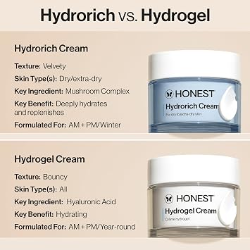 Honest Beauty Hydrorich Cream, Hypoallergenic, Dermatologist Tested, Vegan