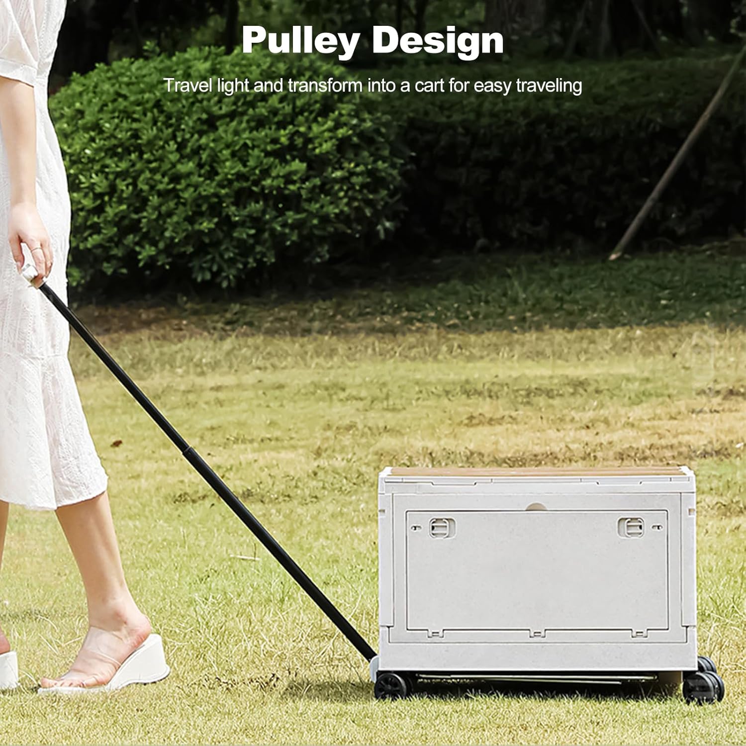 Ergocar Multi -Function Folding Storage Box,Which Can Stack The Storage Box, Suitable For Camping Supplies Storage, Snack Storage, Car Trunk