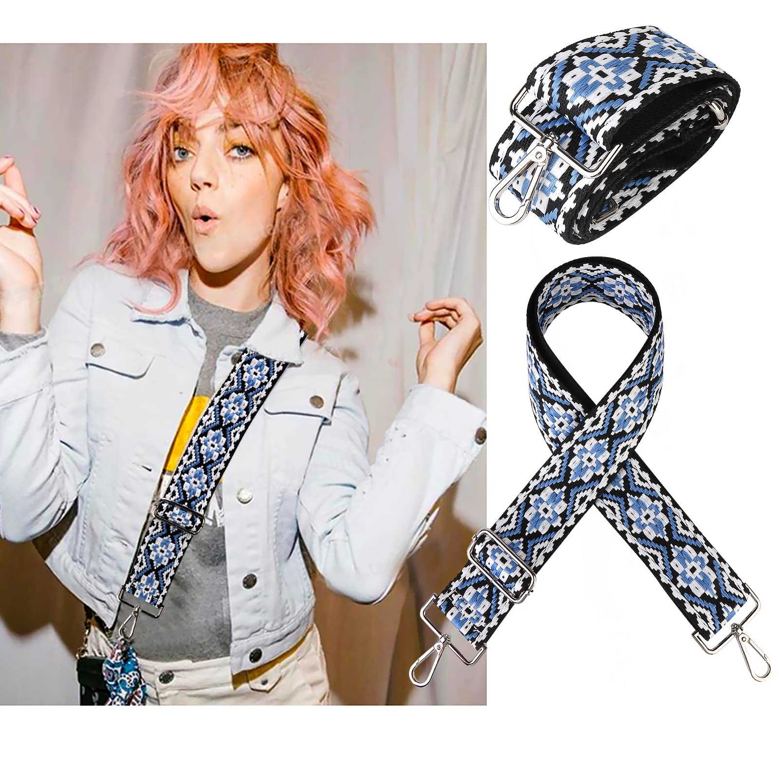 SYSUII Correa Para El Hombro Para Bolsos De 5 Cm De Ancho Para Mujer