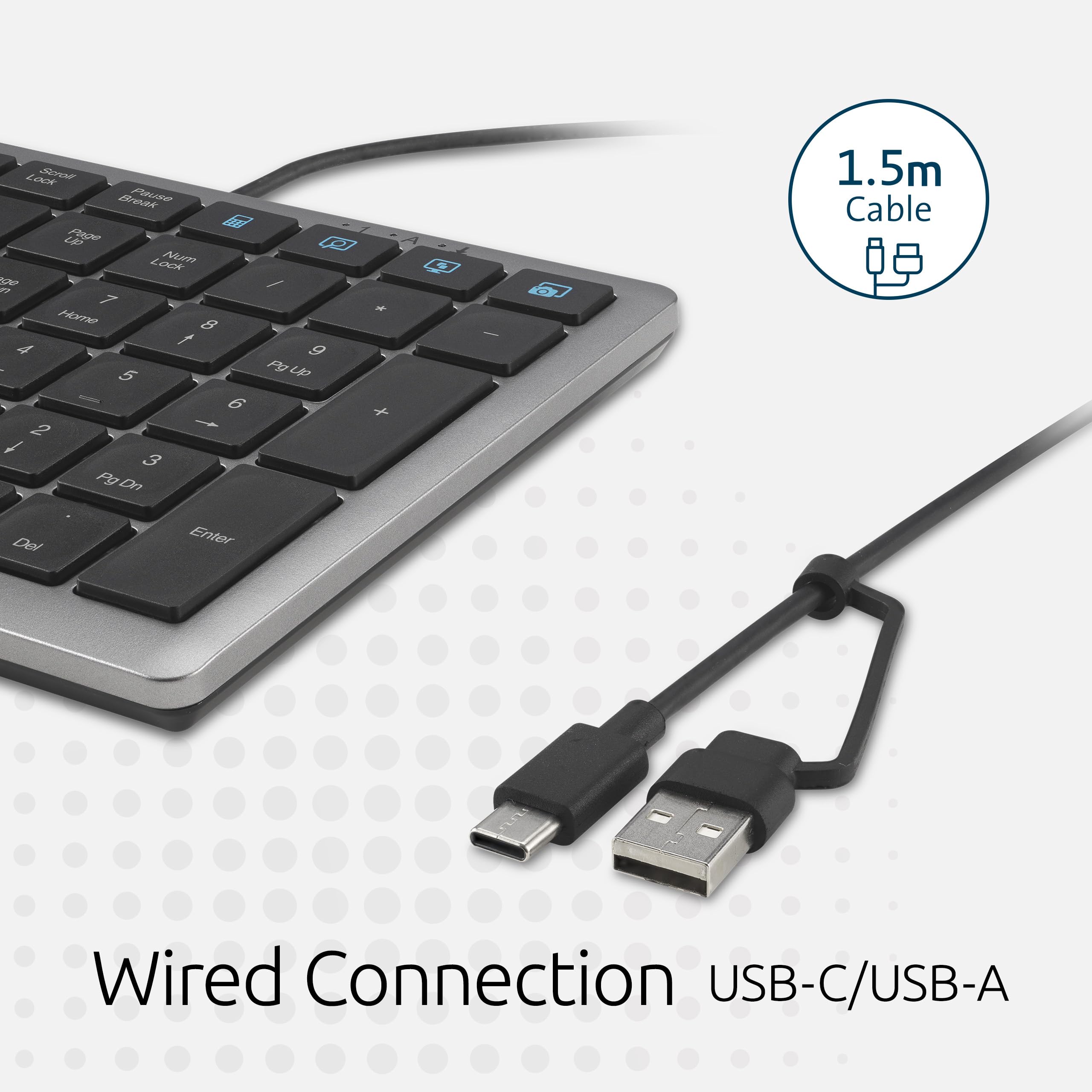 Amazon.com: Kensington KB515 USB-C Wired Keyboard, QWERTY Full