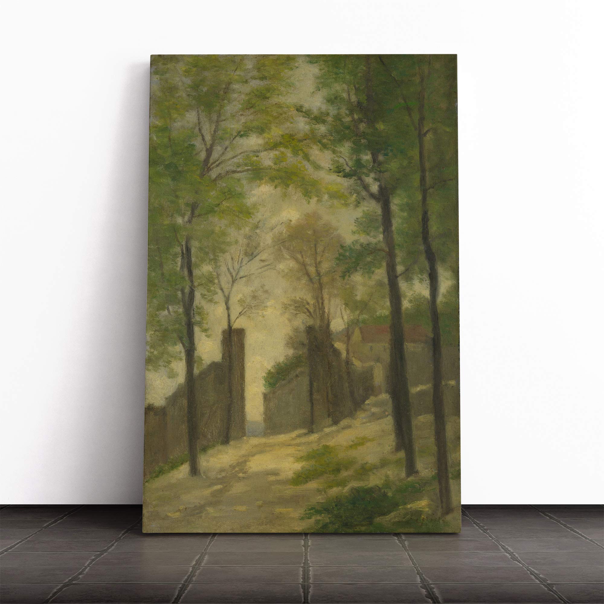 Stanislas Lepine Landscape Canvas Print | Gallery Wrapped 30mm Frame Wall Art | 30x20 inches | Ready to Hang | Modern Landscape Picture | Living Room Bedroom Lounge Office