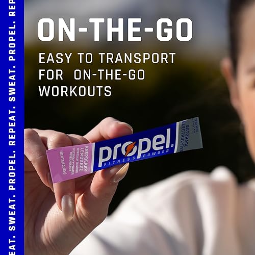 Miniatura 4 de Sobres de polvo Propel Sabor limonada de frambuesa con electrolitos vitaminas y sin azúcar - 120 unidades el empaque puede variar