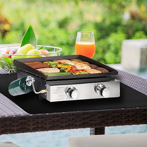 Miniatura 7 de Alfombrillas resistentes al calor de 25 x 19.5 pulgadas para parrilla al aire libre para proteger tu mesa de preparación y mesa de parrilla al aire