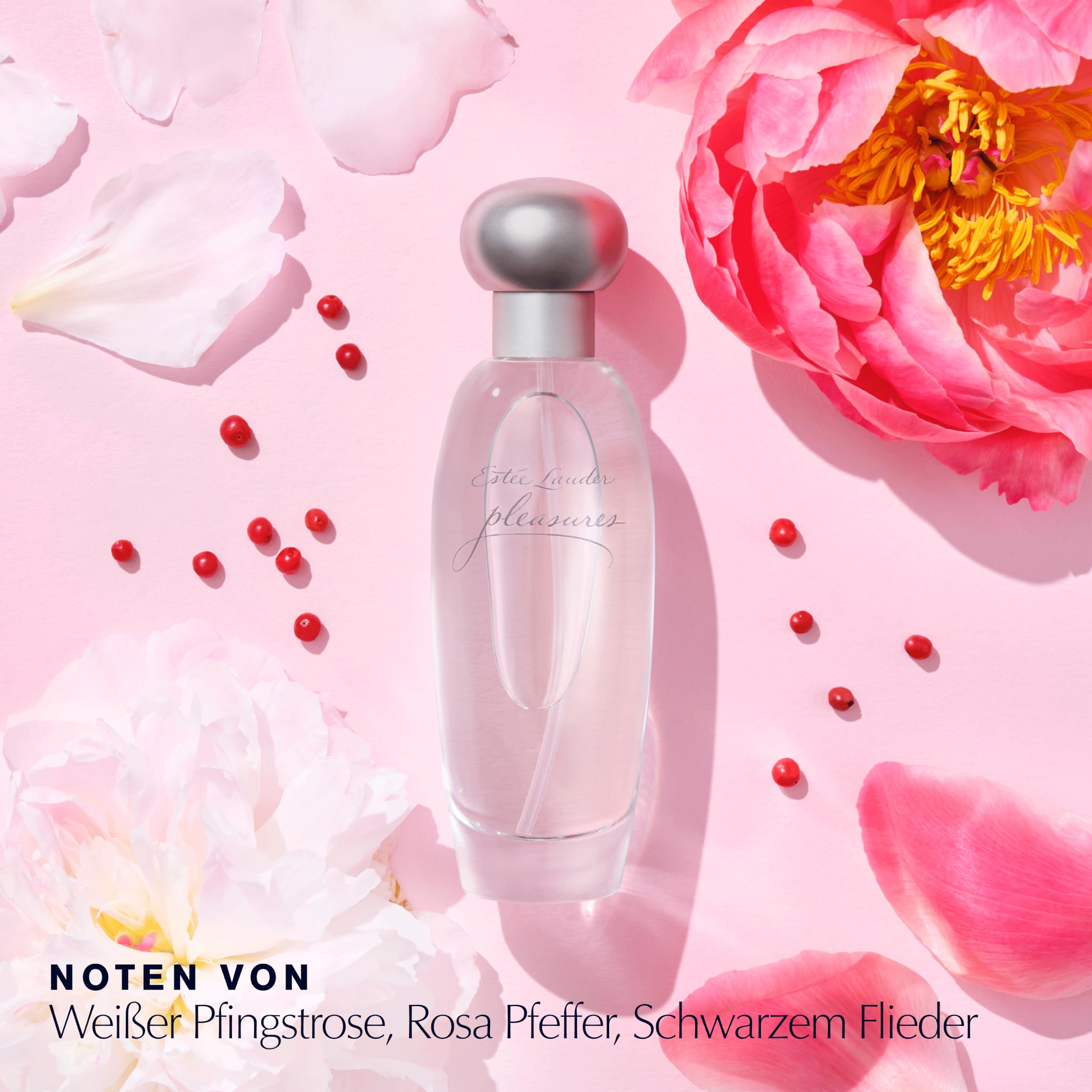 Estée Lauder Pleasures Eau de Parfum Spray | Damenparfum mit Noten von Lilien, weißen Pfingstrosen & Jasmin | Zart-floral, sanft & strahlend, 100ml