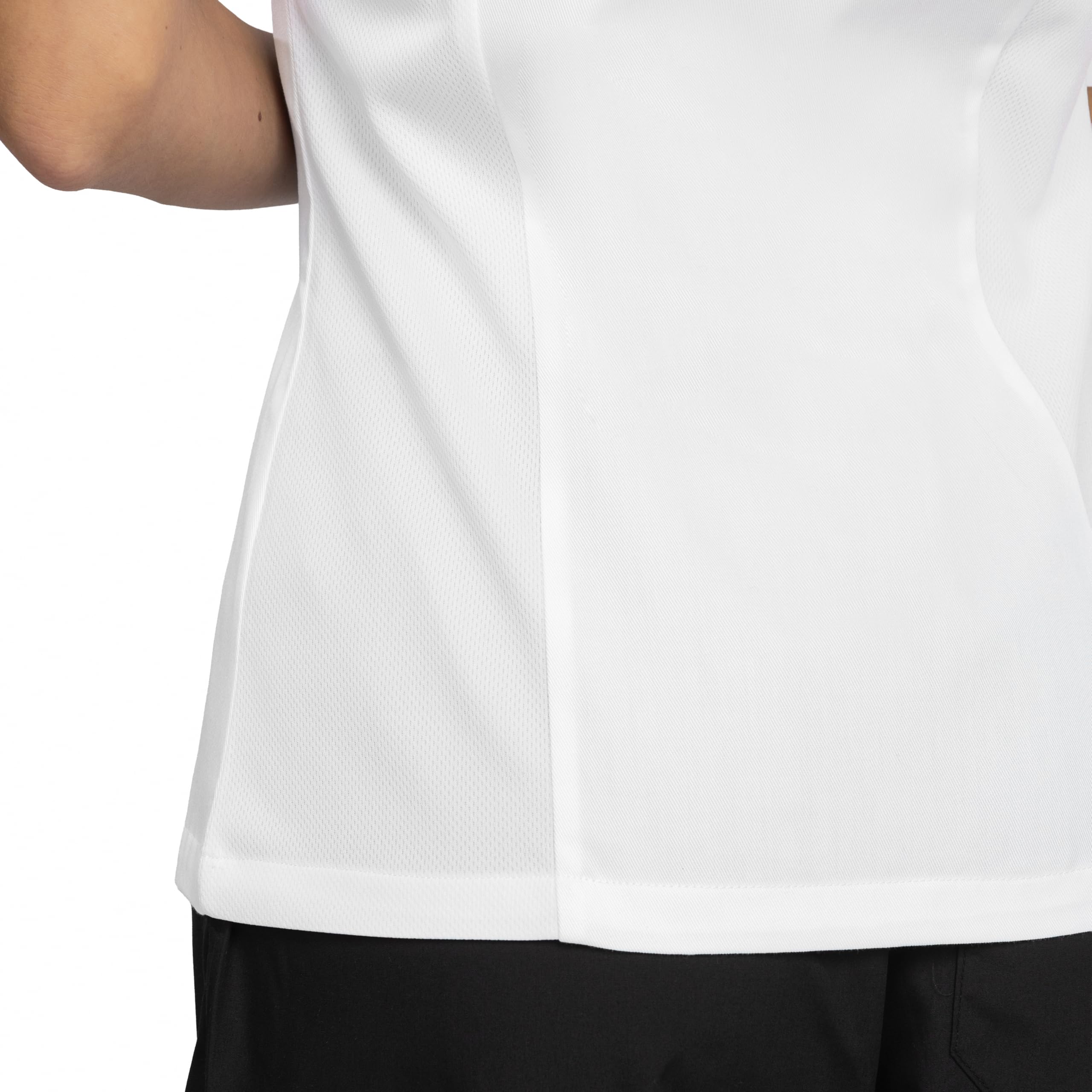 PALLTEX Nori Lady Chaqueta de Cocinero Mujer Manga Corta Uniforme Chef