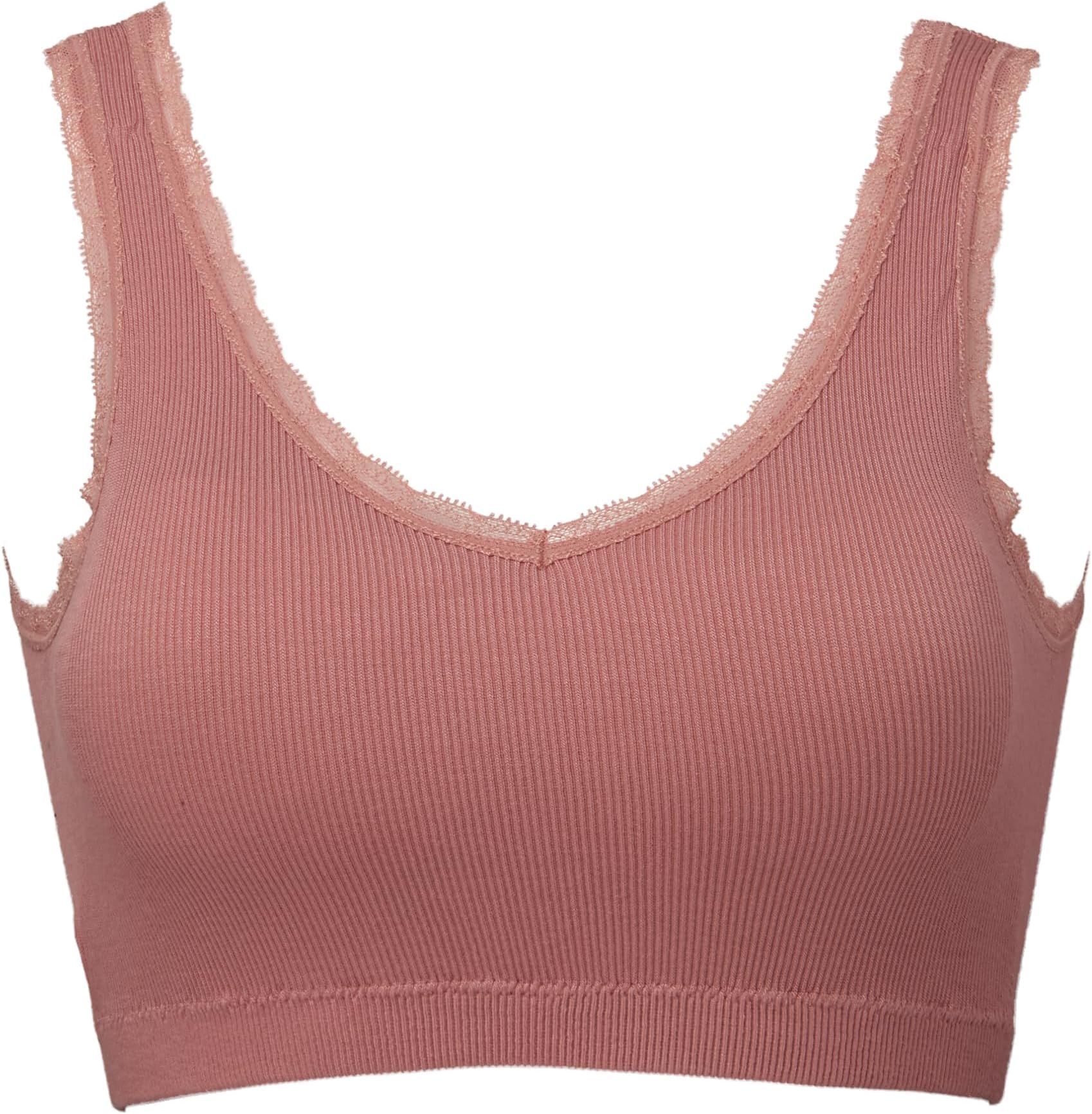 ブラジャー[NUDE Make (ヌードメイク)] 成型リブ ハーフトップ 94827レディース