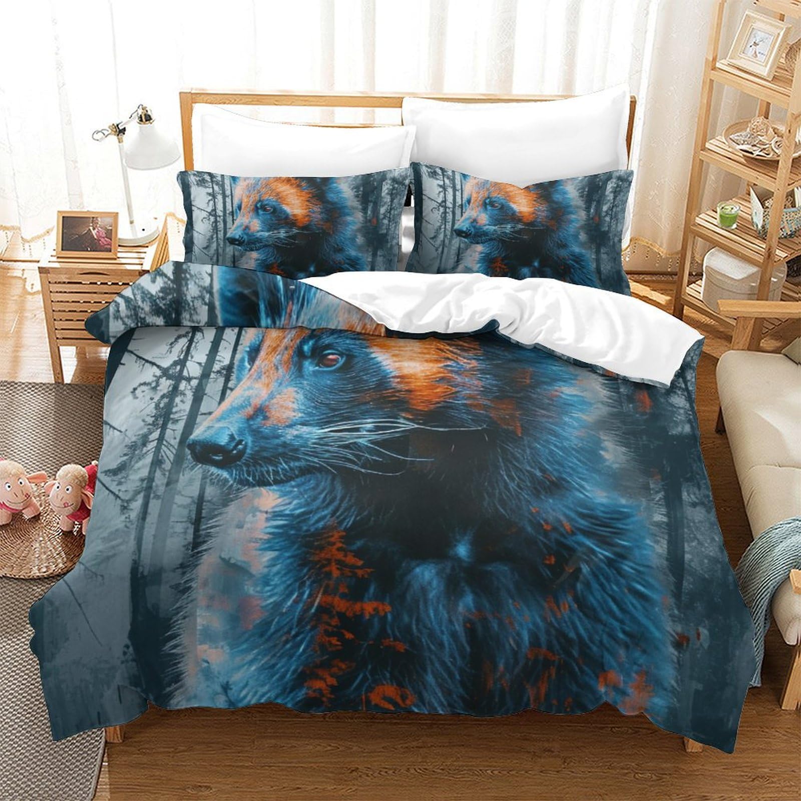 Parure de lit Renard Jungle 260x220cm pour transformer votre chambre en oasis tropicale