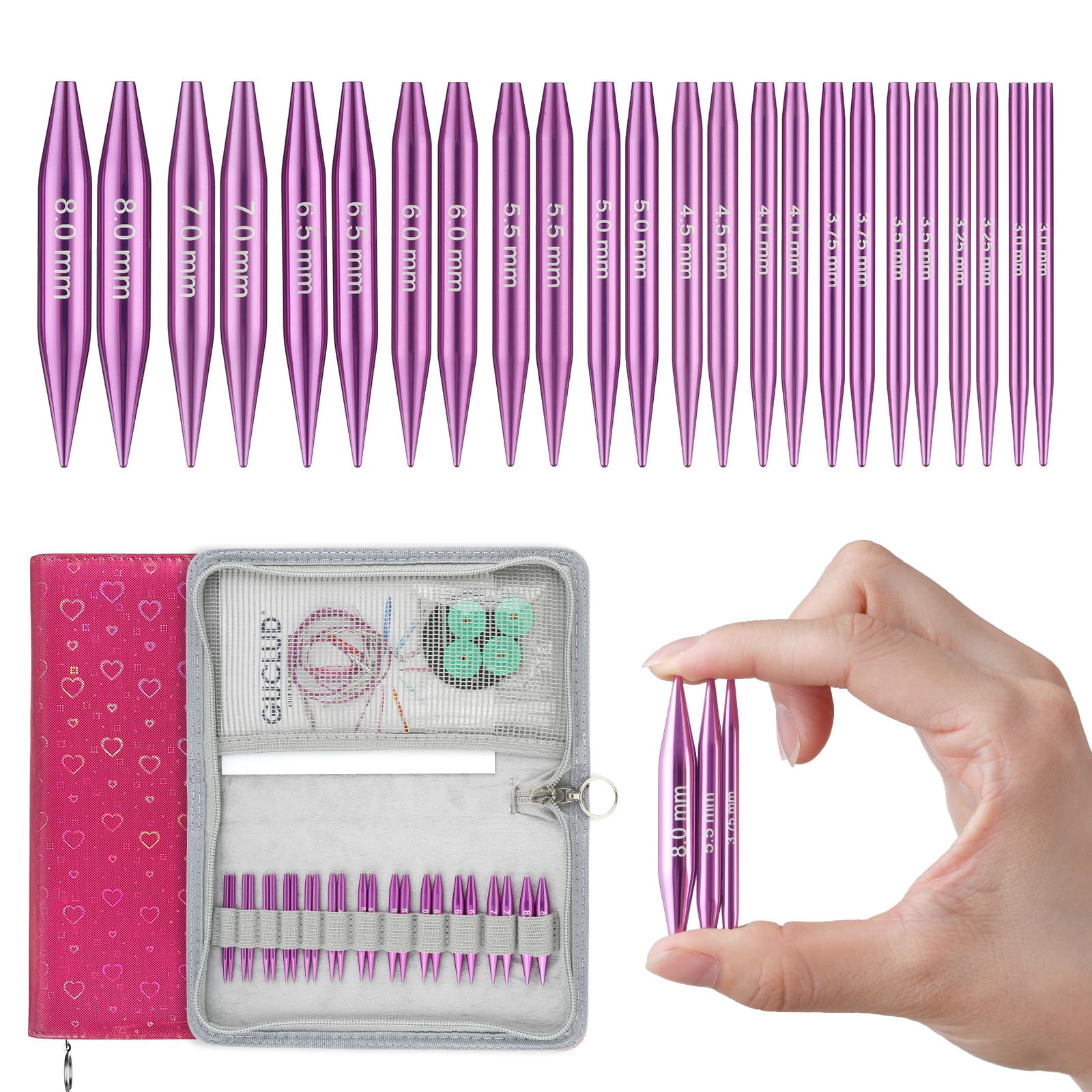 Amazon.com: Guclud 2-Inch Short Interchangeable Circular Knitting