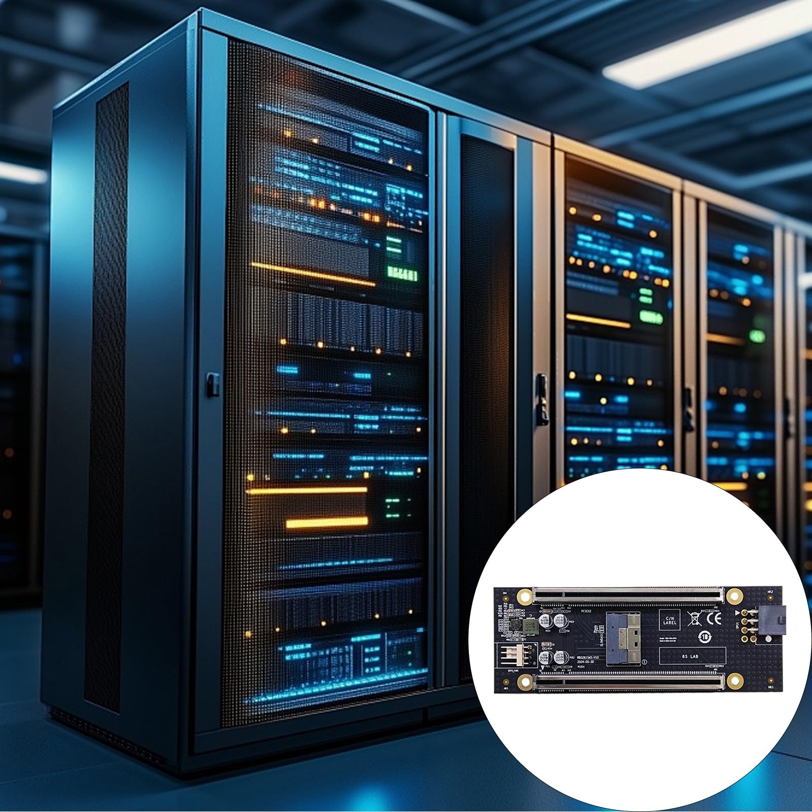La Scheda Biforcazione PCIe 4 X16 Divide Lo Slot in 10GbE e NVMe per Scheda espansione Rack archiviazione/Rete