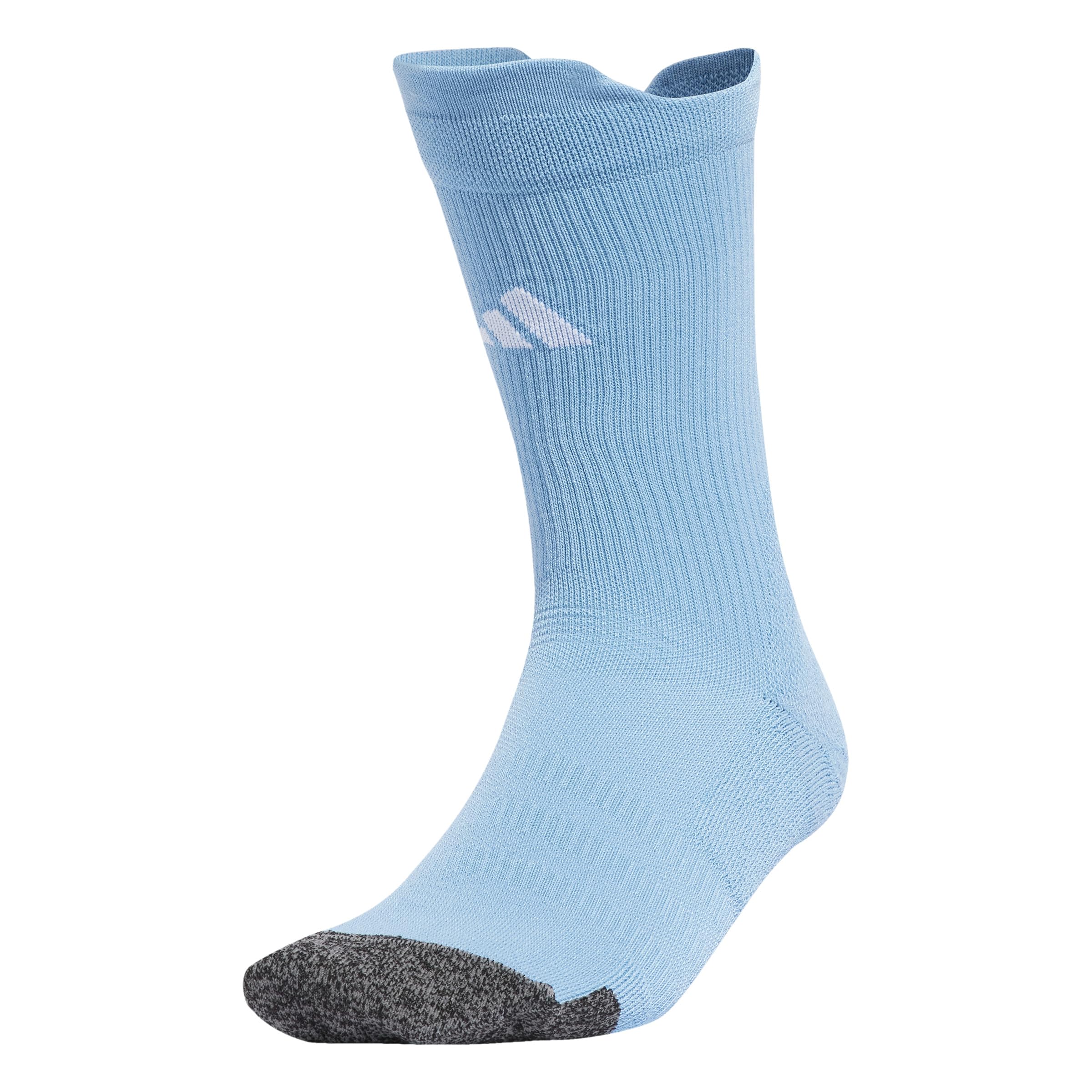 adidas Unisex Football Cushioned Performance Crew Socks, team light blue/white, 4.5-6