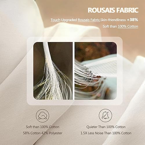 Miniatura 4 de Edredón de fibra de plumón de ganso blanco, relleno de edredón de tamaño individual, edredón esponjoso de hotel, perfecto para el dormitorio de tu