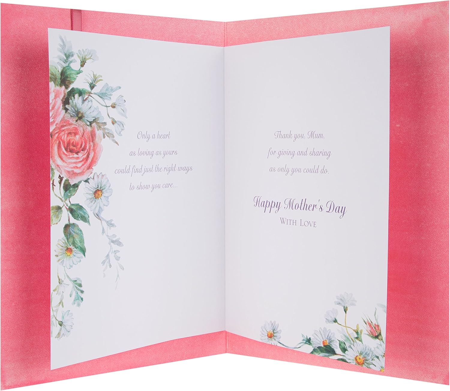 Hallmark Mum Mother's Day Card "Thank You" - Large, Pink - Image 3