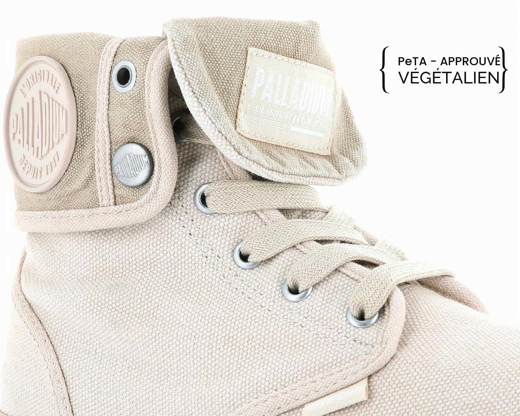 Palladium - Baggy - Chaussures Hommes et Femmes - Coton, Look Authentique, Semelle Intérieure EVA - Vegan Friendly