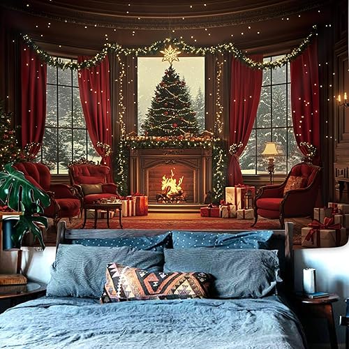 Miniatura 84 de Yookeb Tapiz negro de flores de Matisse de 59 pulgadas de ancho por 51 pulgadas de alto, para colgar en la pared, hojas abstractas, vintage, arte