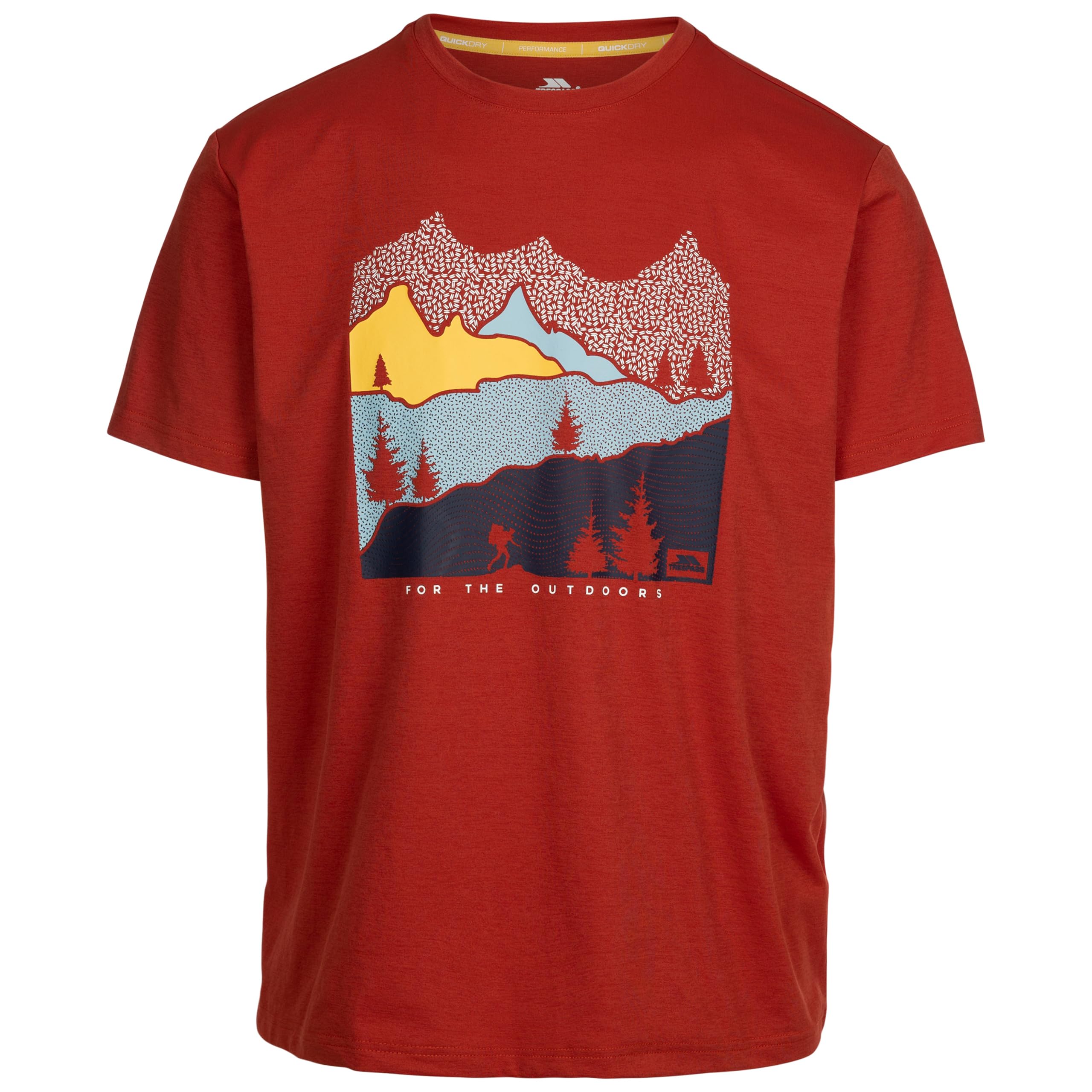 Trespass Men's Salsa Casual T-Shirt Short Sleeves And Quickdry With Graphic Danub