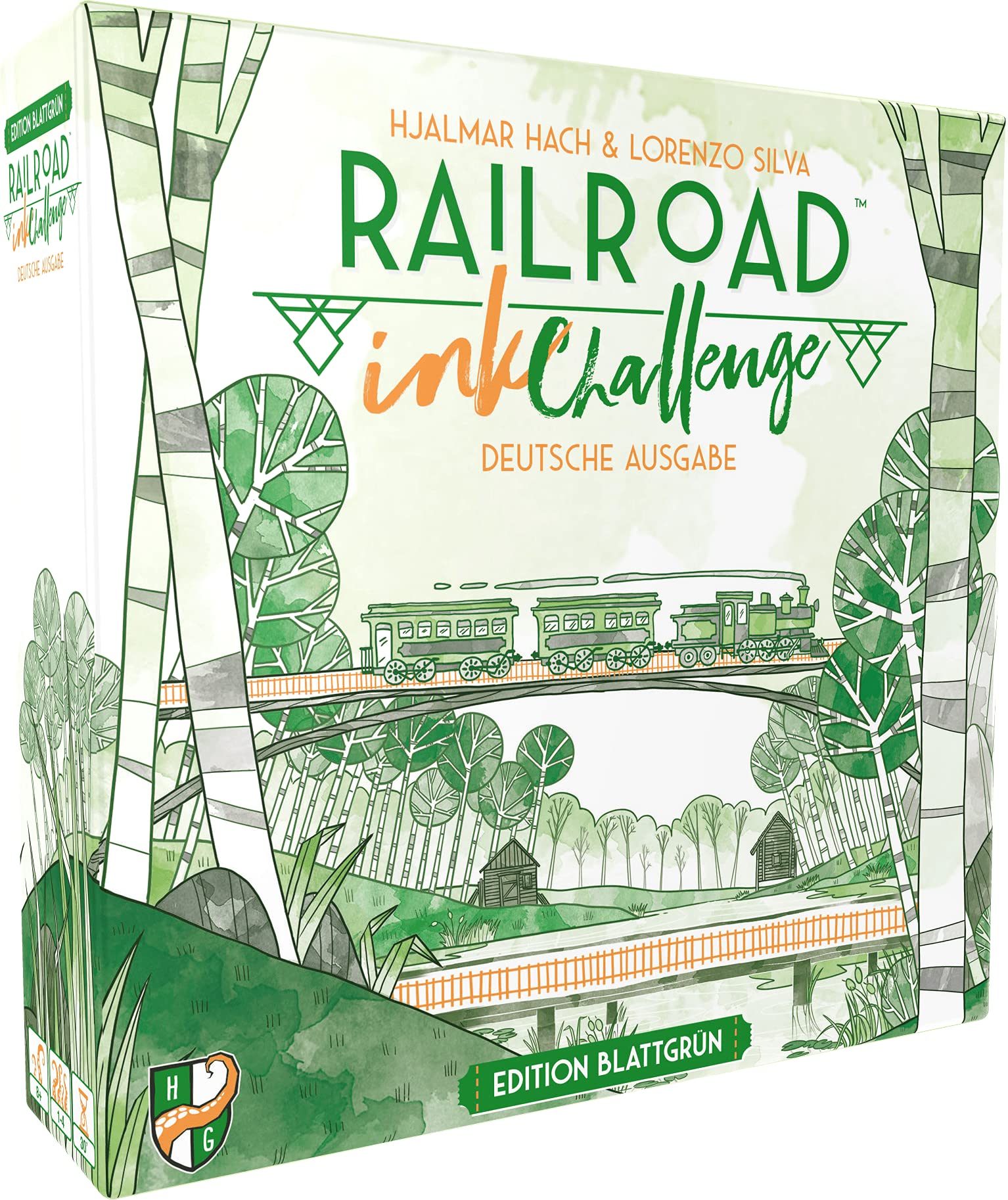 Horrible Guild Railroad Ink: Edition Edition Sun Yellow, Dice Game (DE), for 1-4 Players, from 8 Years
