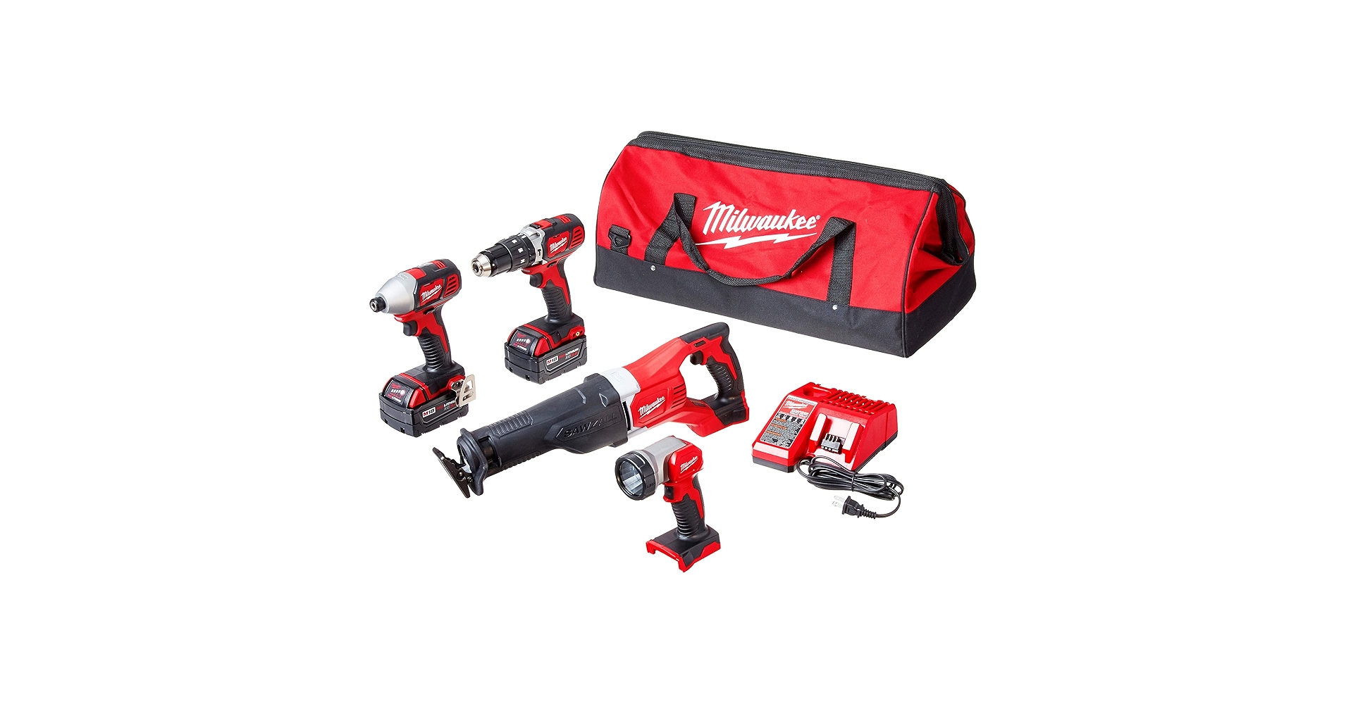 Milwaukee 2696-24 M18 Cordless Compact Combo Tool Kit