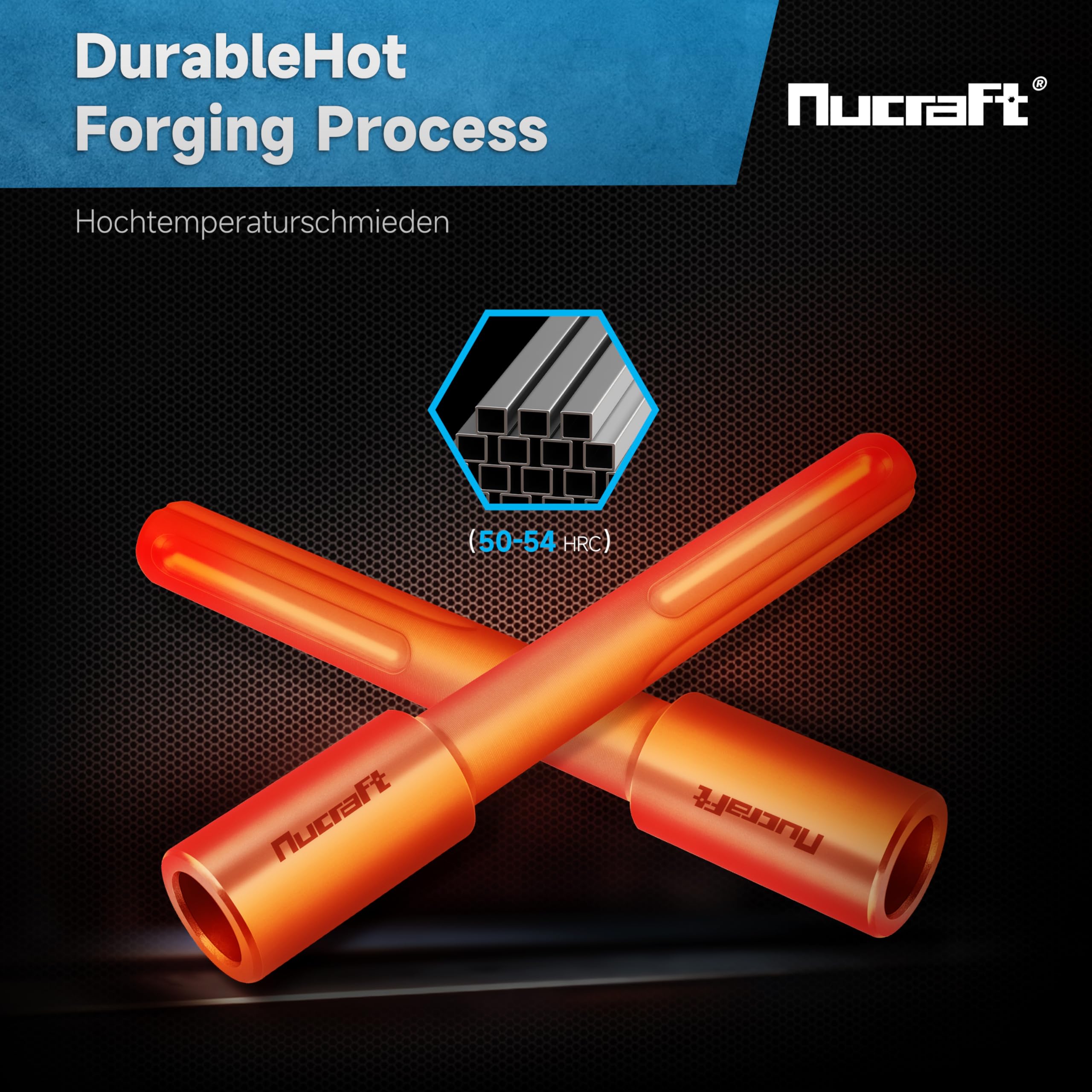 Nucraft Bouterolle d'enfoncement SDS-MAX, Pilote de tige de terre professionnel 162 x 28 mm, Ø20,5mm