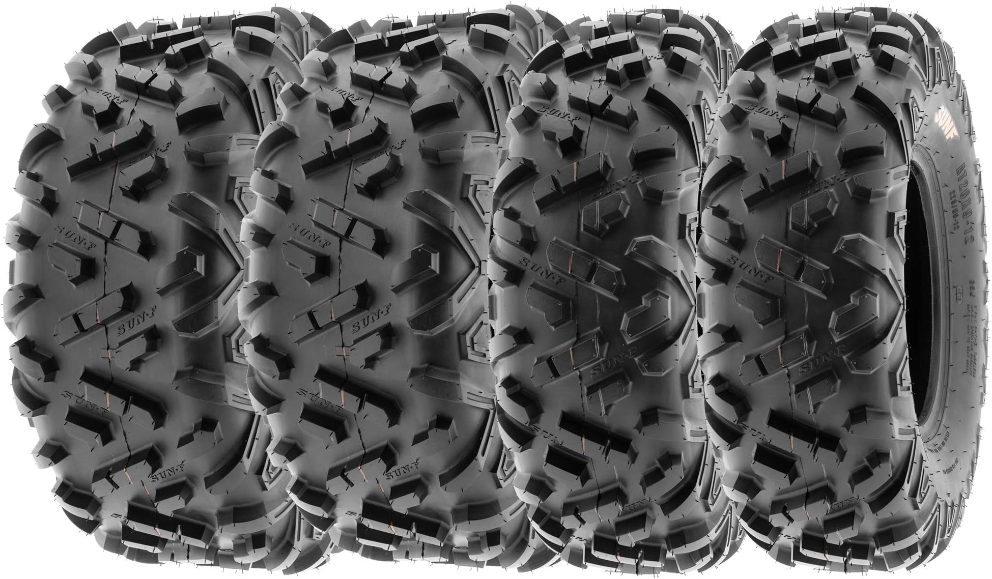 SunF 22x711 22x109 All Terrain Tires ATV UTV 6 PR POWER