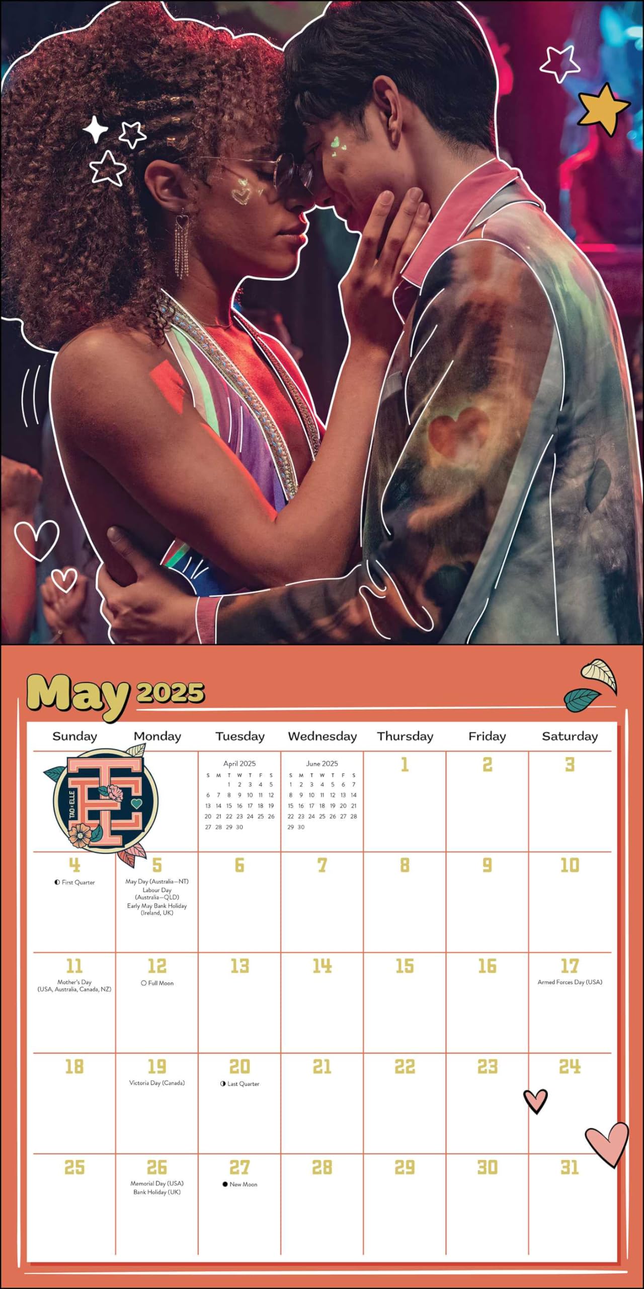 Heartstopper 16-Month 2024-2025 Wall Calendar with Bonus Poster and Love Notes