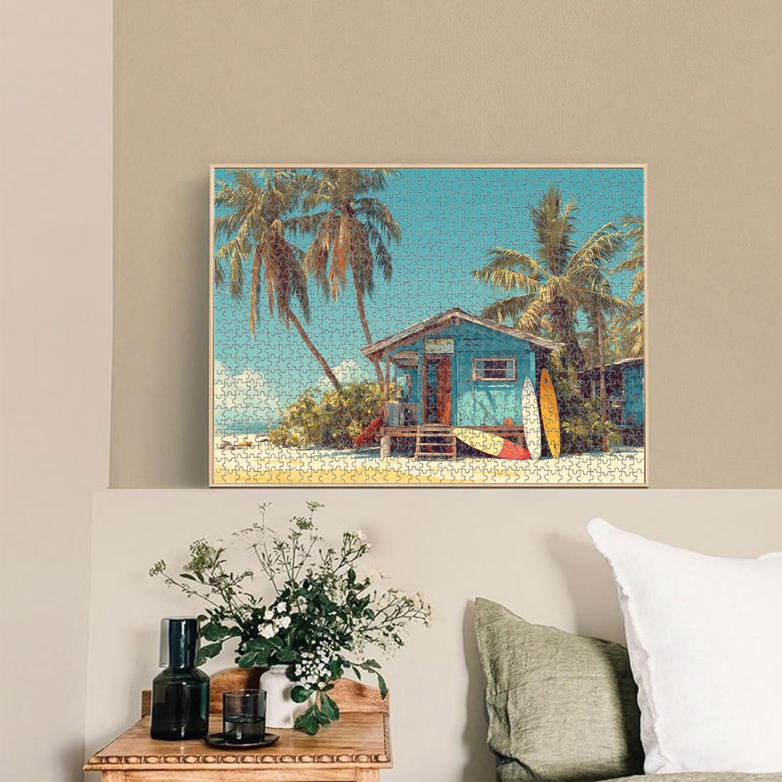 5000 elementów, puzzle dla dorosłych, krajobraz i morze, drewniane puzzle 1T#573