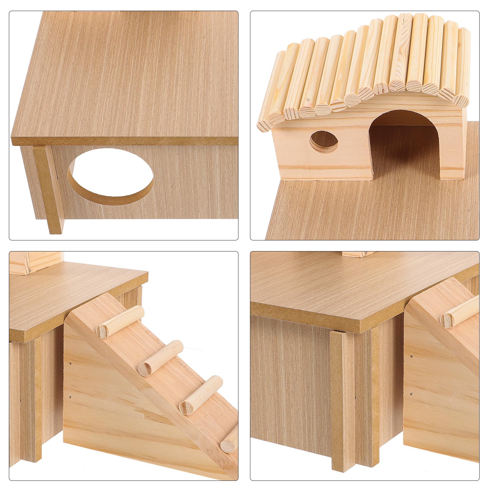 Hamster Holzhaus mit Leiter als Versteckspielzeug für Chinchillas