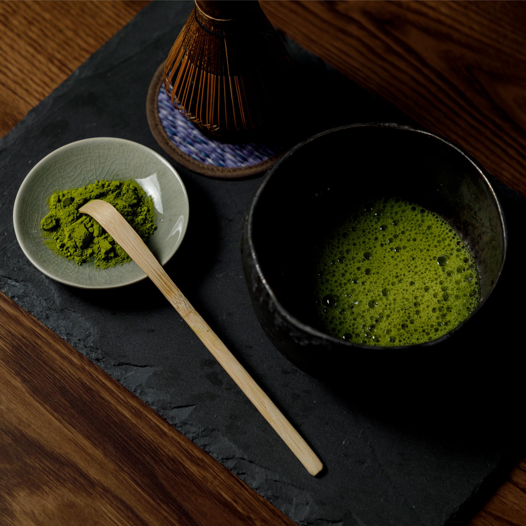 Asayu Japan Polvere di Matcha Cerimoniale Premium - Tè Verde Giapponese Autentico per Cerimonia del Tè, Antiossidante Naturale, Energizzante (Busta (100g))