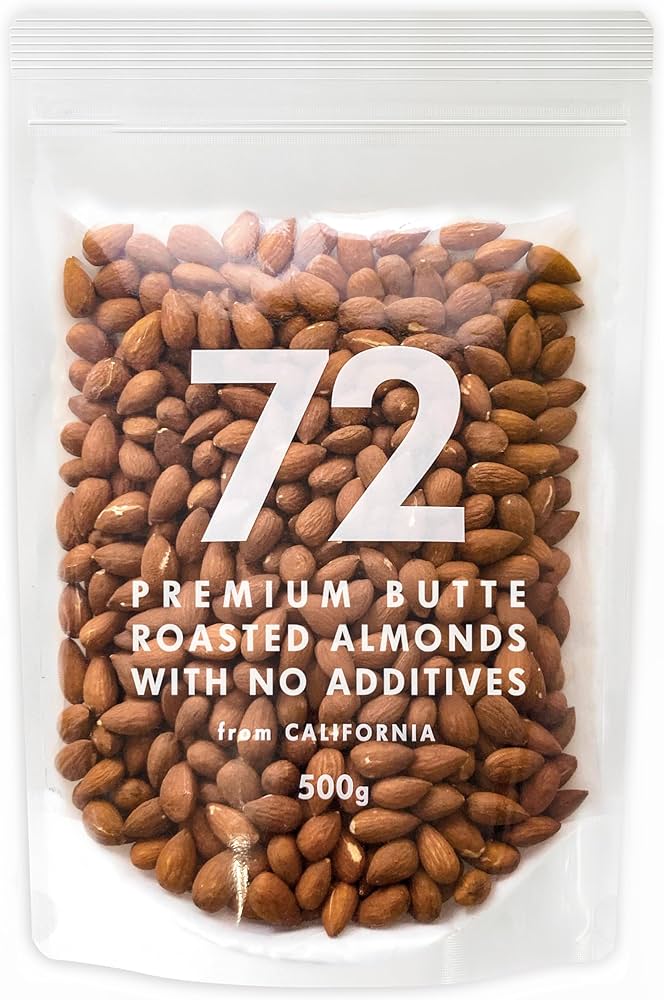 Amazon.co.jp: 【最上級ビュート種】72 NANAJUNI アーモンド 素焼き 無