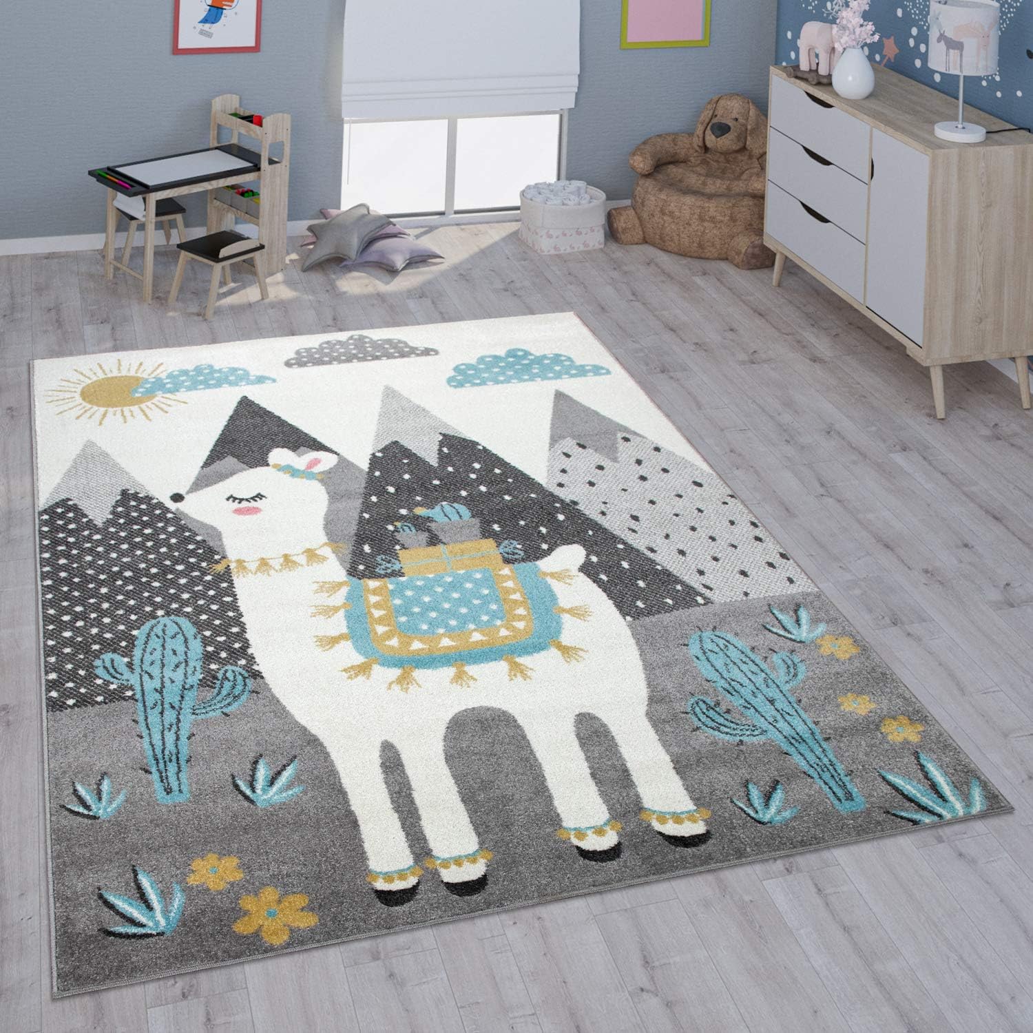 Paco Home Children's Rug Child's Room Girls Boys Various Motifs And Sizes, Size:80x150 cm, Colour:Multicolored