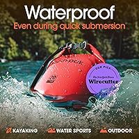 Vista 3 de Earth Pak Bolsa Seca Impermeable - Mochila Impermeable de Cierre Enrollable Superior Mantiene el Equipo Seco para Kayak con Funda Impermeable