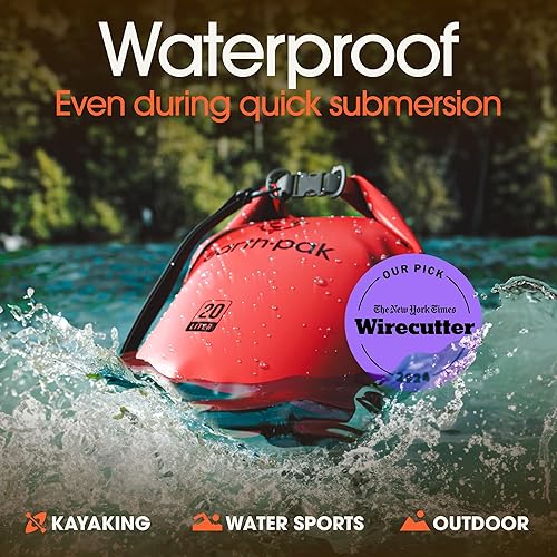 Miniatura 3 de Earth Pak - Bolsa seca impermeable, mochila enrollable mantiene el equipo seco para kayak con funda impermeable para teléfono
