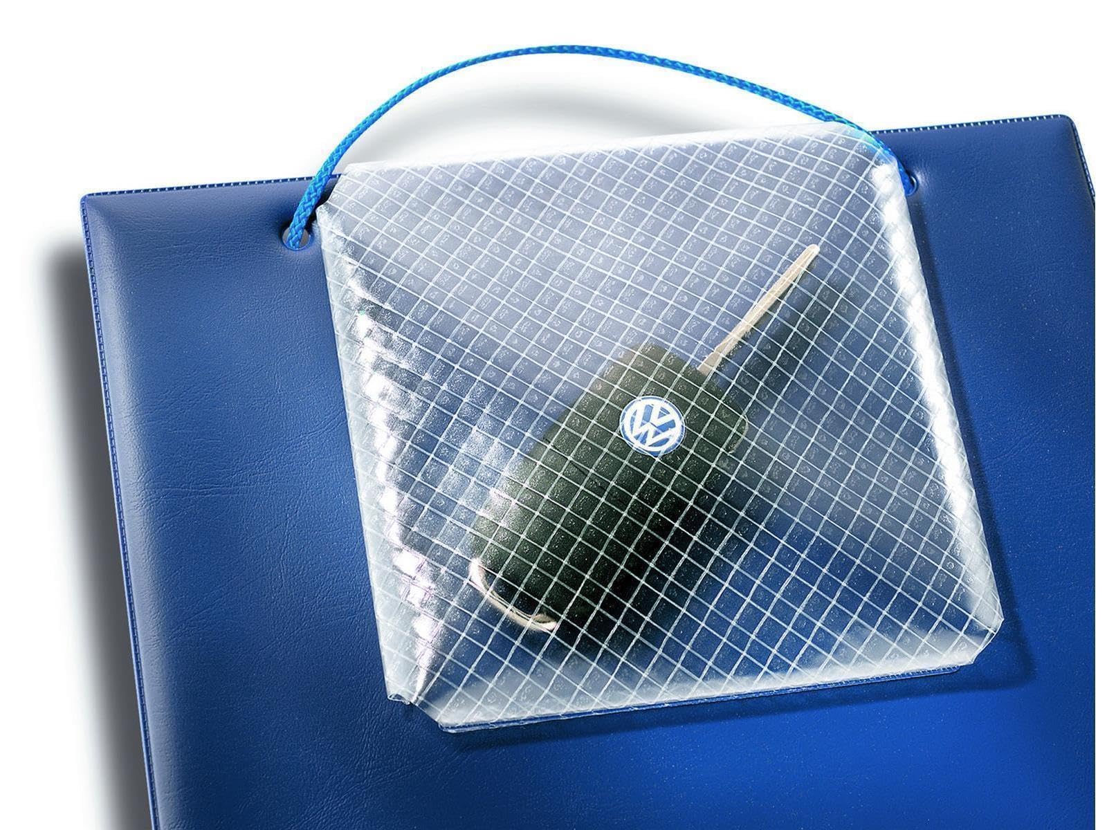 Borsa "Plus" con scomparto per chiavi, DIN A5, blu (contenuto: 10 pezzi)