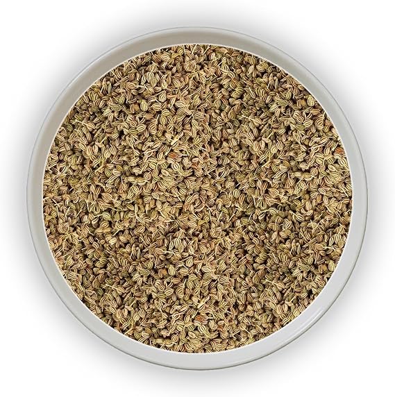 JALPUR MILLERS Premium Carom Seeds (Ajwain/Ajmo) –100% Natural,Whole Spices for Indian Cooking,Digestive Aid, and Herbal Remedies – Vegan-Friendly, Non-GMO, Aromatic Flavor, Traditional Medicine 50g