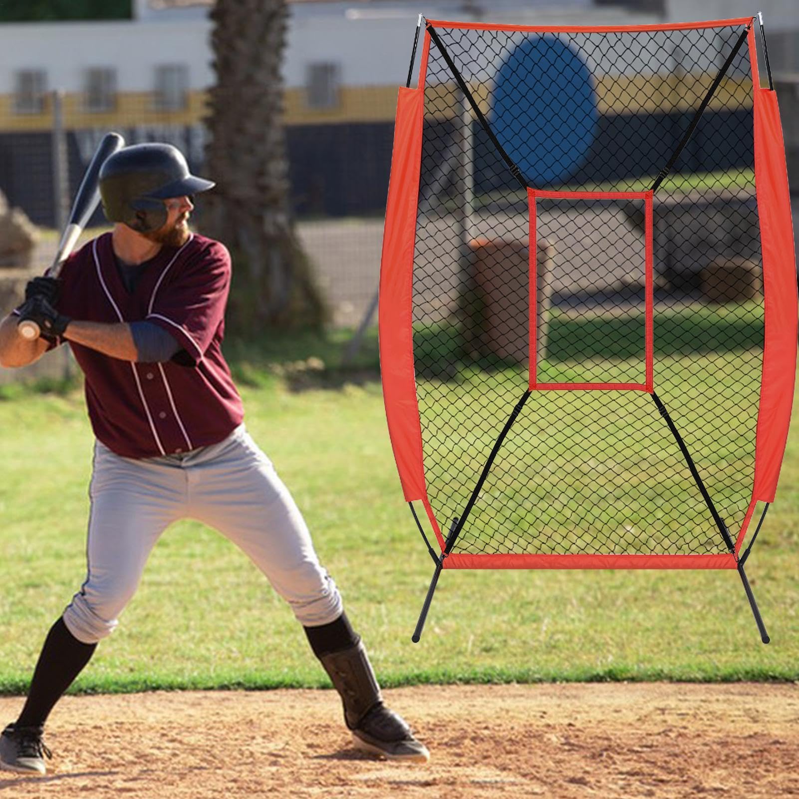 Cible de pitching Net Strike Zone – Filet d'entraînement baseball softball avec sangle de fixation