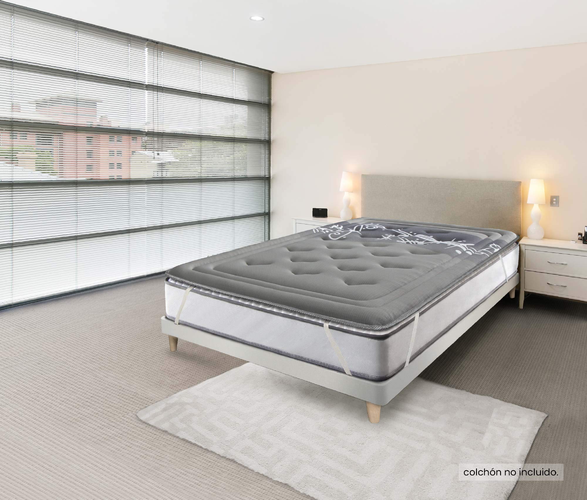 SonnoMATTRESS Topper Viscografeno Nova Confort 90x190x4