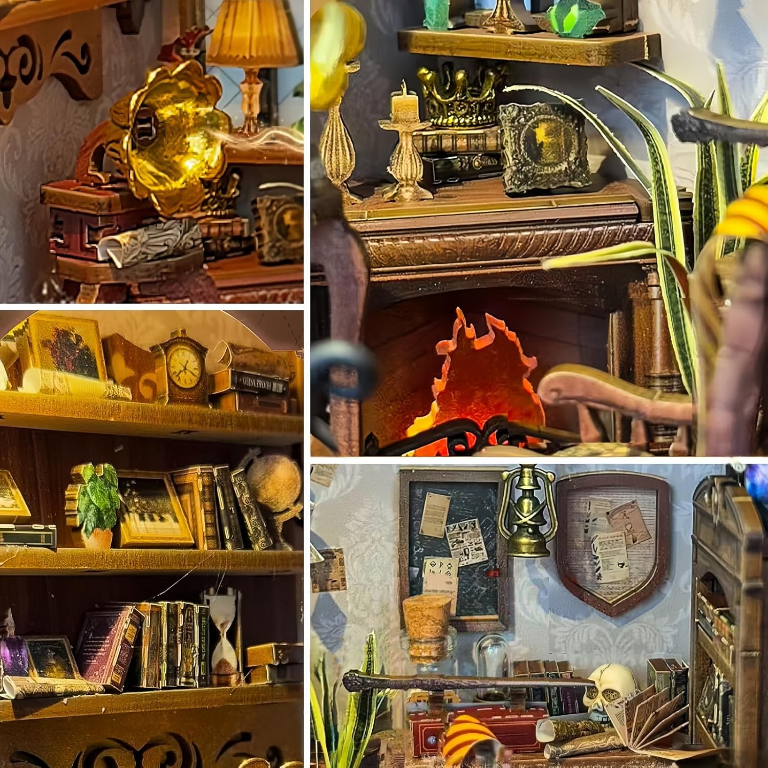 Magic Abode Book Nook DIY Craft Kit – Gothic Wizard Study Miniature Diorama, Handmade Model Art Craft Kit for Adults