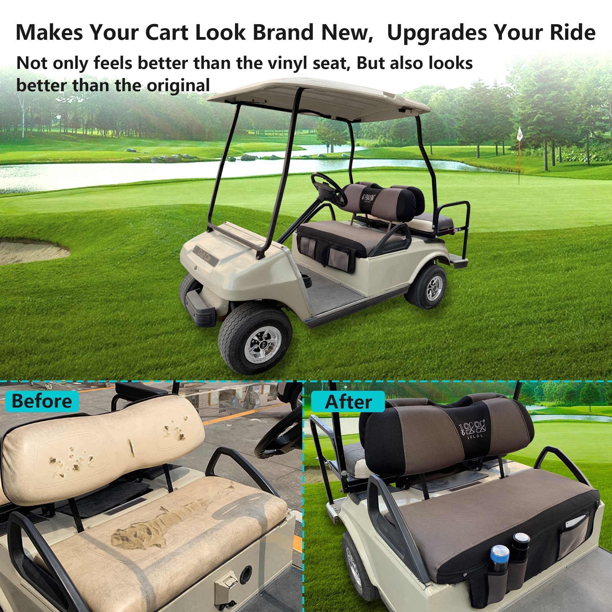 ゴルフカート　シートカバーセット Amazon.co.jp: 10L0L ゴルフカートシートカバー/シートタオル