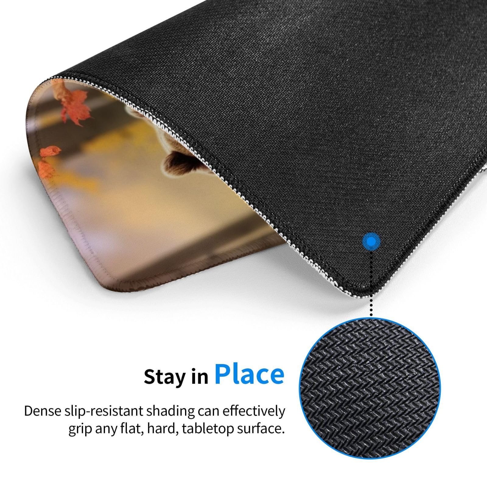 Amazon.co.jp: 秋のヒグマ マウスパッド ステッチエッジ 快適なマウス