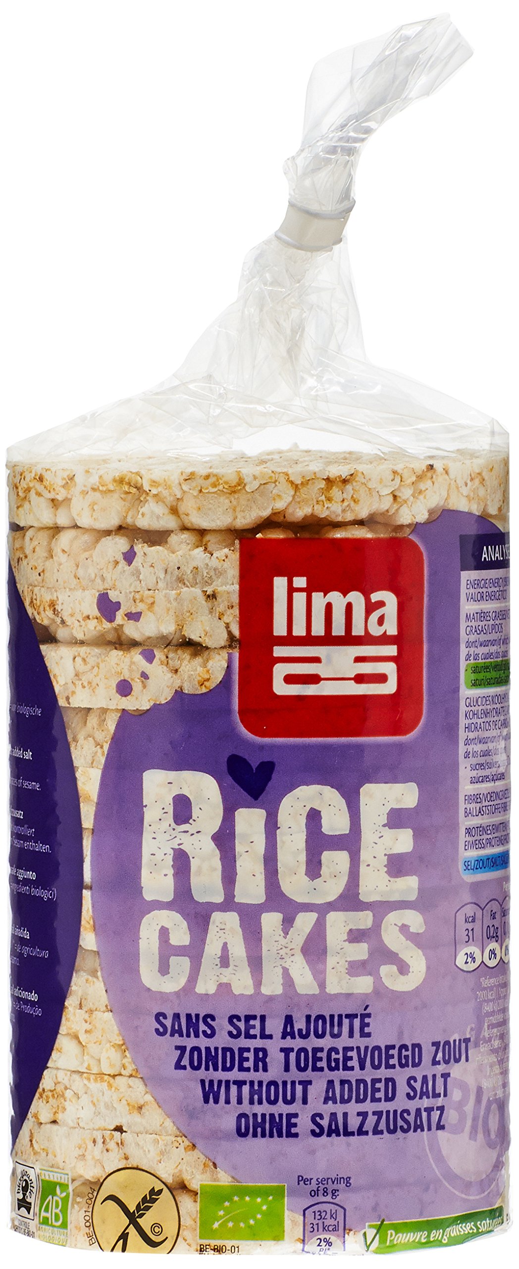 Lima Galettes de Riz sans Sel Bio 100 g