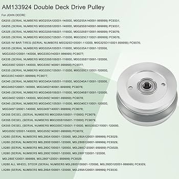 Amazon.com: AM133924 Double Deck Drive Belt Tightener Pulley