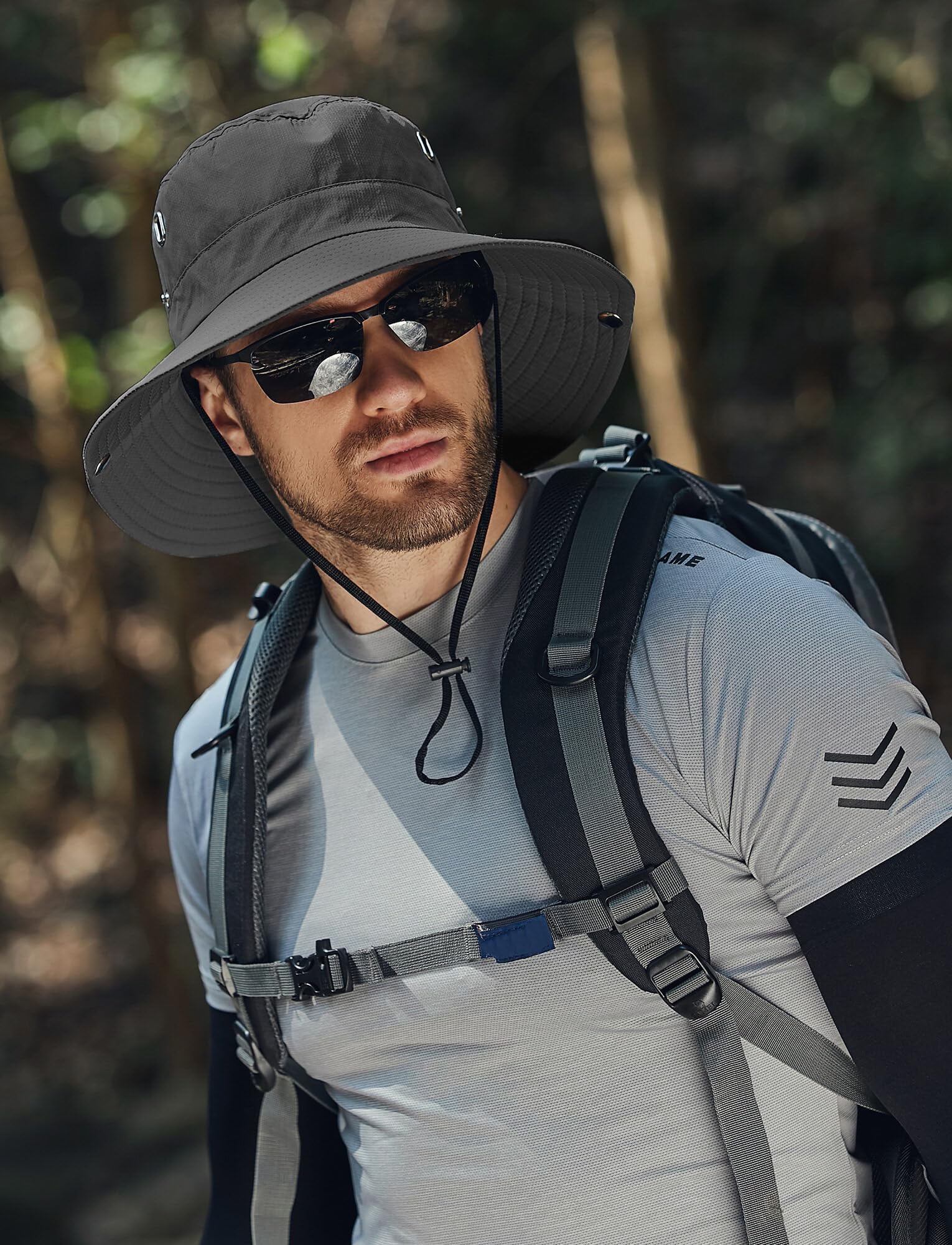 FEOYA Casquette Desert Homme Chapeau de Soleil Randonnée Cyclisme Camping Pêche Protection UV